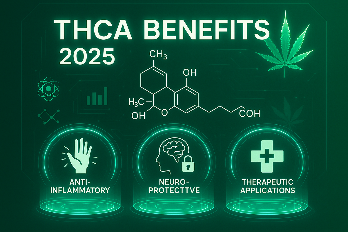 THCA cannabinoid benefits in cannabis wellness for 2025