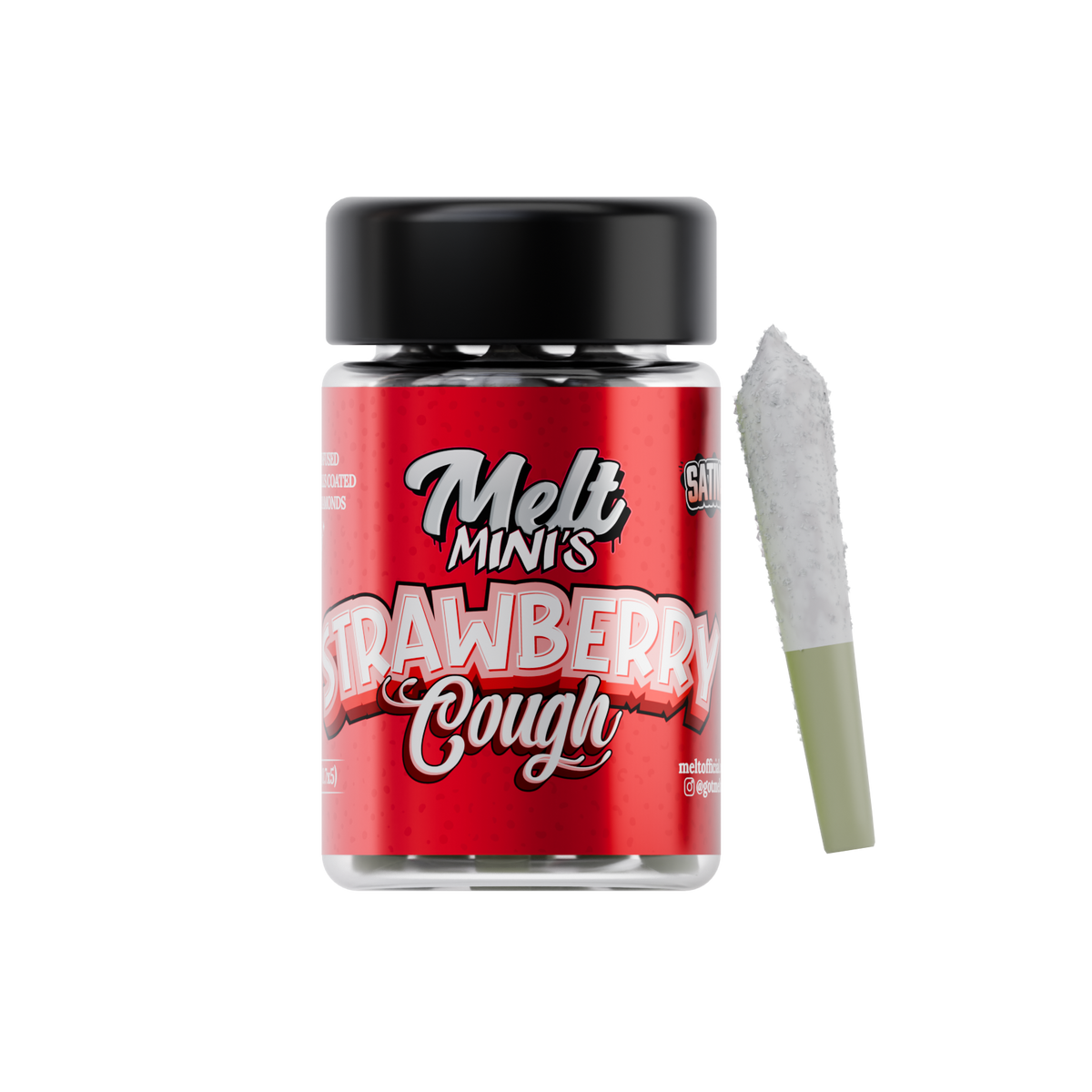 Melt Mini's - Premium THC-A Prerolls - Strawberry Cough | Meltofficial