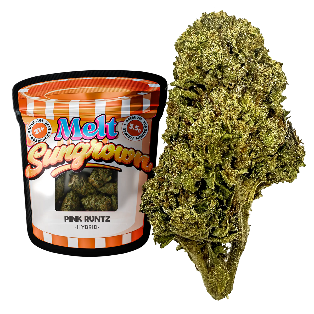 Pink Runtz hybrid sungrown THCA flower 3.5g