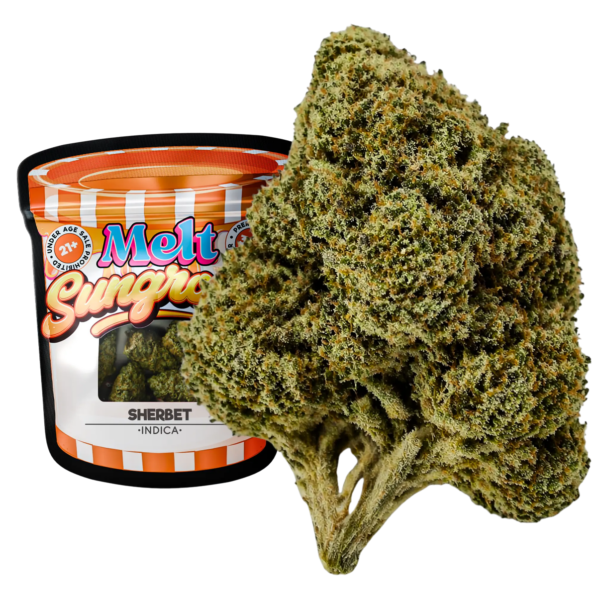 Sherbert Hybrid sungrown THCA flower 3.5g